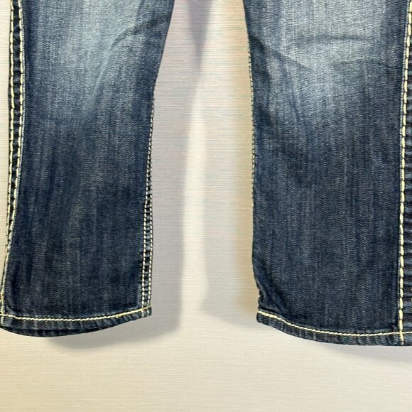 Silver Jeans Womens 26 McKenzie Capri Cotton Stretch Button Flap Pockets - Picture 3 of 14